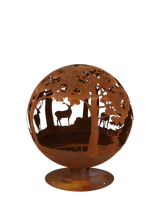 John Lewis Fallen Fruits Woodland Globe Firepit Rust- Buy online at McGrocer
