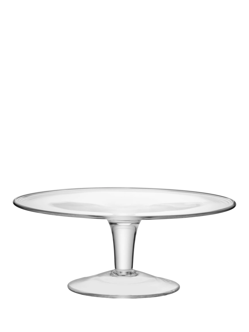 LSA International glass cake stand 31cm, UK version