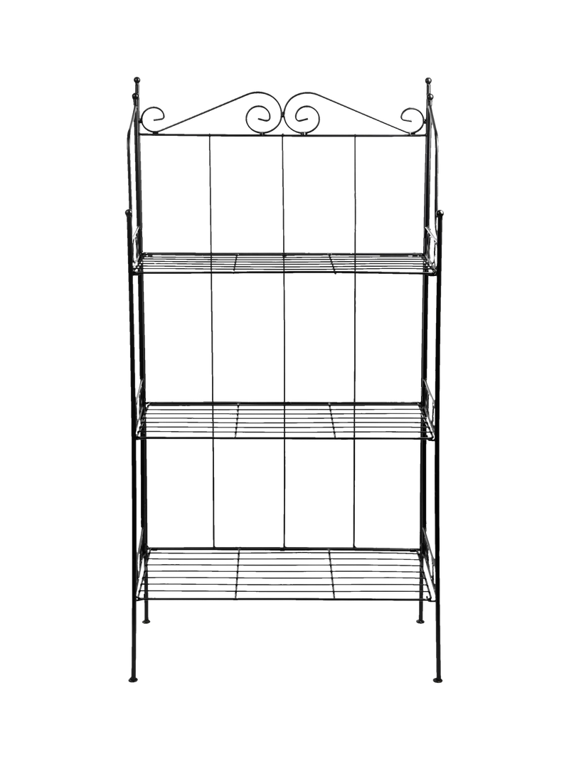 Fallen Fruits 3 tier etagere plant stand black H109cm, UK version
