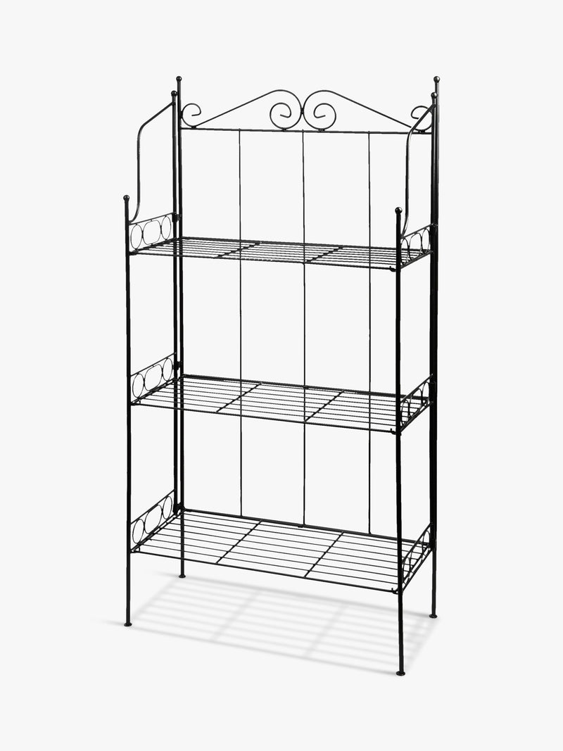 Fallen Fruits 3 tier etagere plant stand black H109cm, UK version