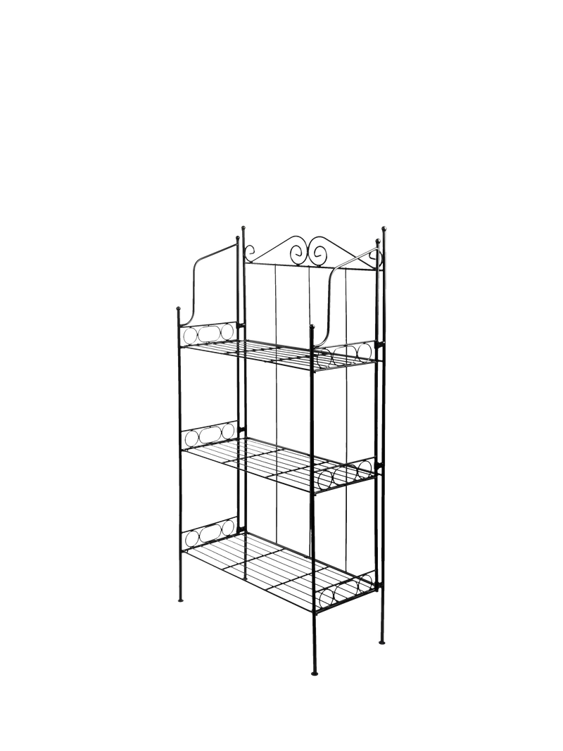 Fallen Fruits 3 tier etagere plant stand black H109cm, UK version
