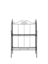 John Lewis Fallen Fruits Folding 2 Tier Etagere Plant Stand Black 79.5cm Height- Buy online at McGrocer