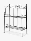 Fallen Fruits black folding plant stand 79.5cm (British brand)