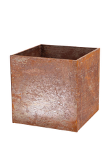 John Lewis Fallen Fruits Square Trough Planter Rust 38cm- Buy online at McGrocer