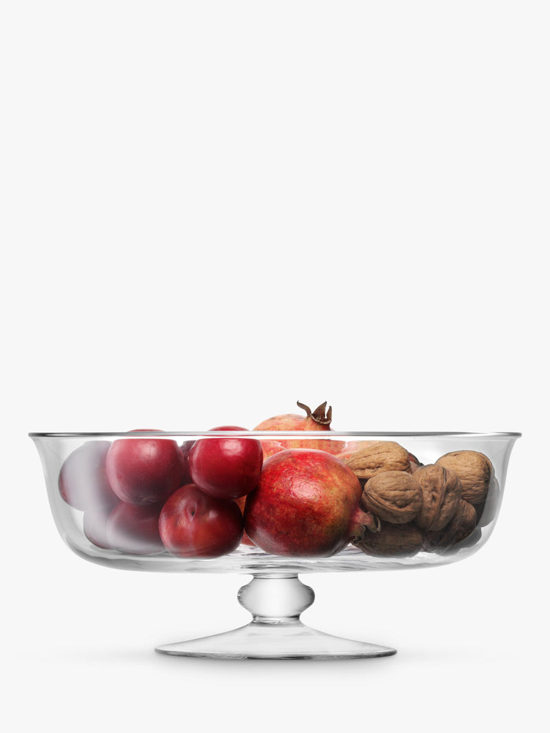 LSA International glass compote bowl 31cm - British product