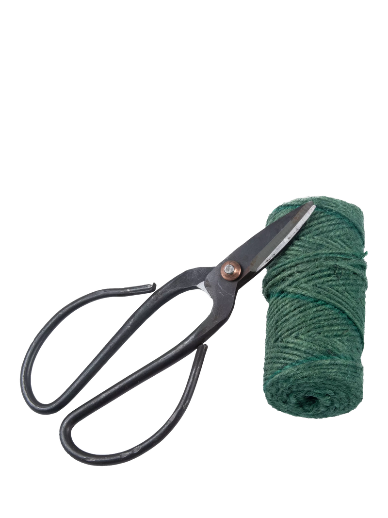 Fallen Fruits garden tie set rope and scissors - British product