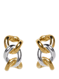 Eclectica 18ct gold rhodium plated clip on earrings, imported from the UK