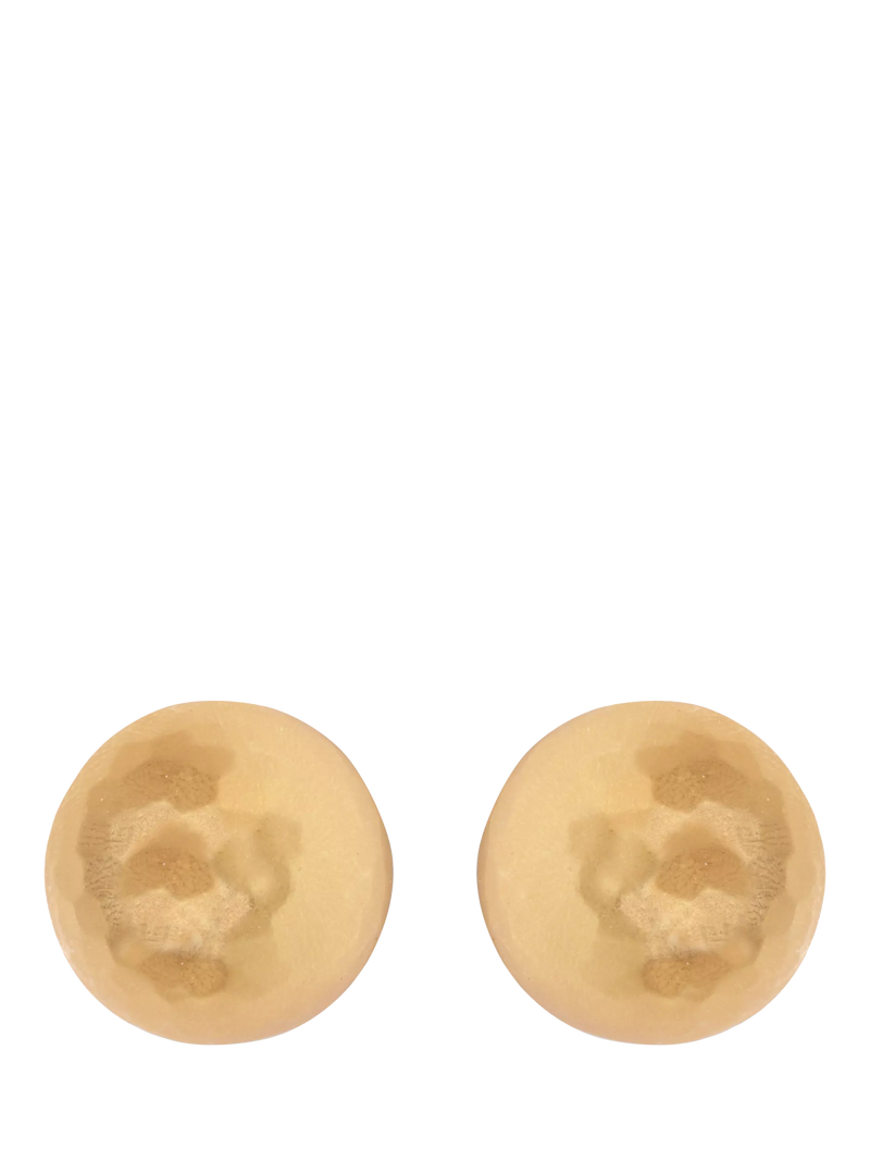 Eclectica hammered dome clip-on earrings 2cm, UK version