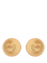 John Lewis Eclectica Pre-loved Hammered Dome Clip On Earrings Circa 1980s Gold- Buy online at McGrocer