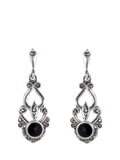 Eclectica onyx drop earrings sterling silver imported from the UK
