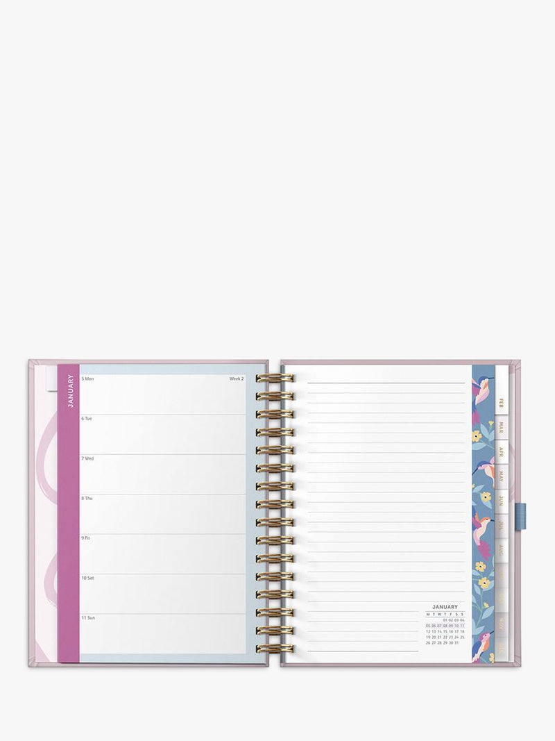 Busy B 2026 Week to View Planner in pink (British brand)