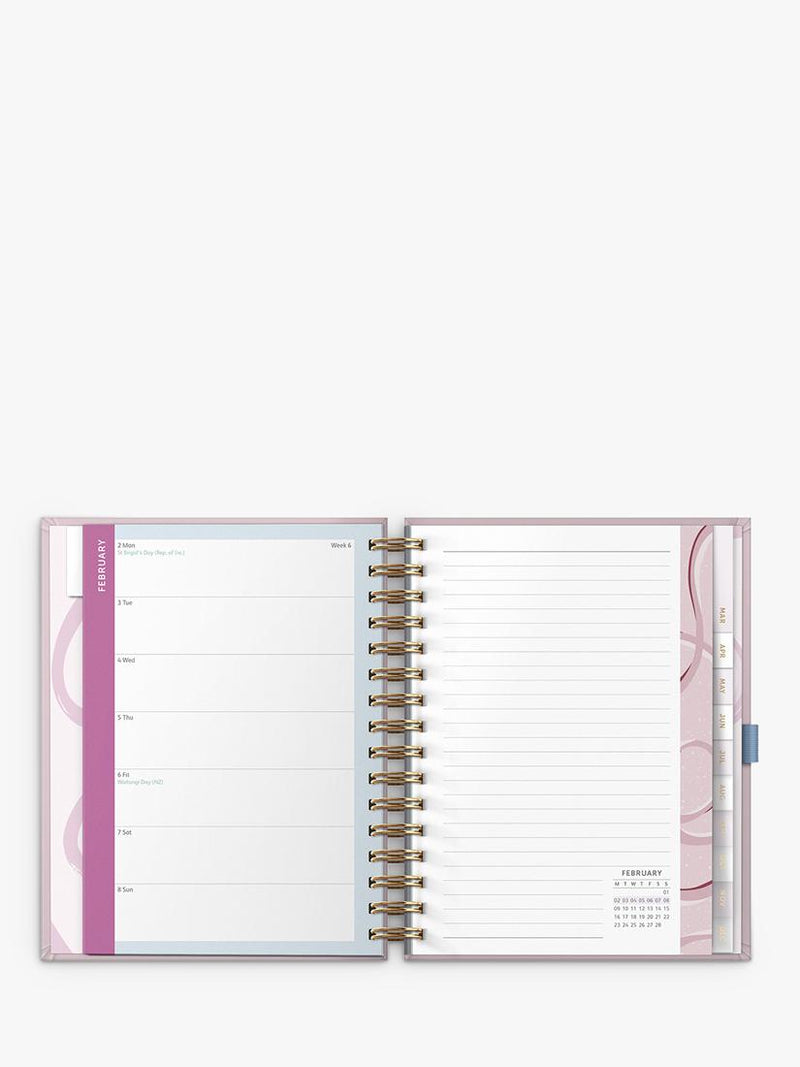 Busy B 2026 Week to View Planner in pink (British brand)