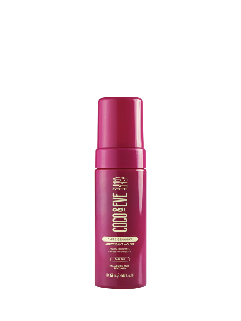 Coco & Eve express tanning mousse dark tan 150ml, imported from the UK