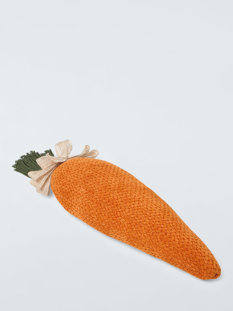 John Lewis carrot-shaped cushion chenille fabric, imported from the UK