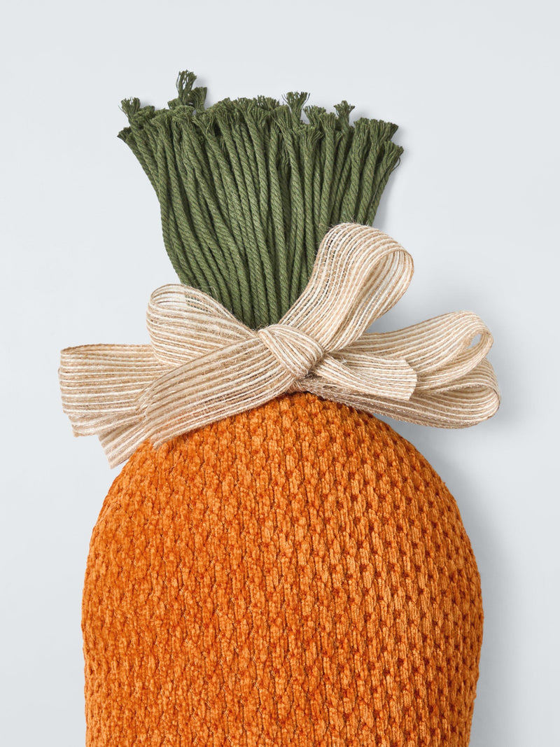 John Lewis carrot-shaped cushion chenille fabric, imported from the UK