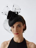 John Lewis Ambrose beret fascinator with veil, imported from the UK