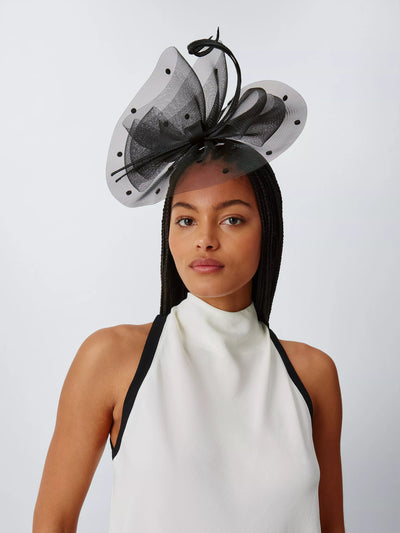 John Lewis John Lewis Arabella Polka Dot Fascinator- Buy online at McGrocer