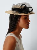 John Lewis Emmaline small boater hat natural straw - British product