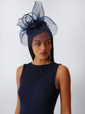 John Lewis Gabrielle Beret Fascinator, Navy