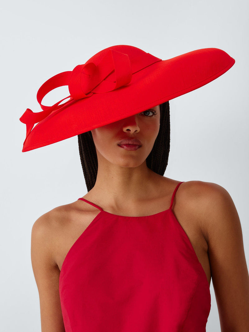 John Lewis red downward brim hat - British product