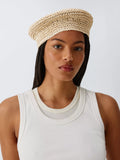 John Lewis textured beret natural (British brand)