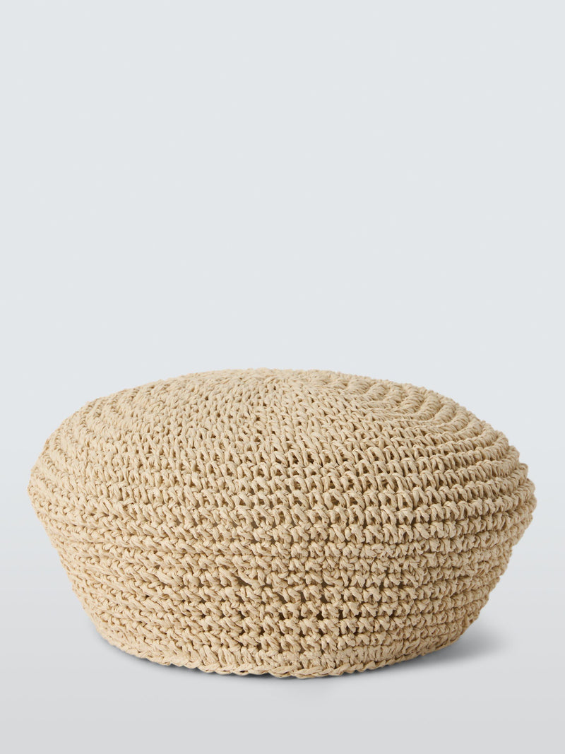 John Lewis textured beret natural (British brand)