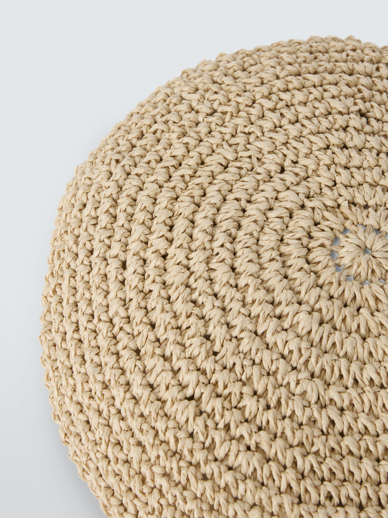 John Lewis textured beret natural (British brand)