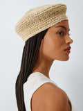 John Lewis textured beret natural (British brand)