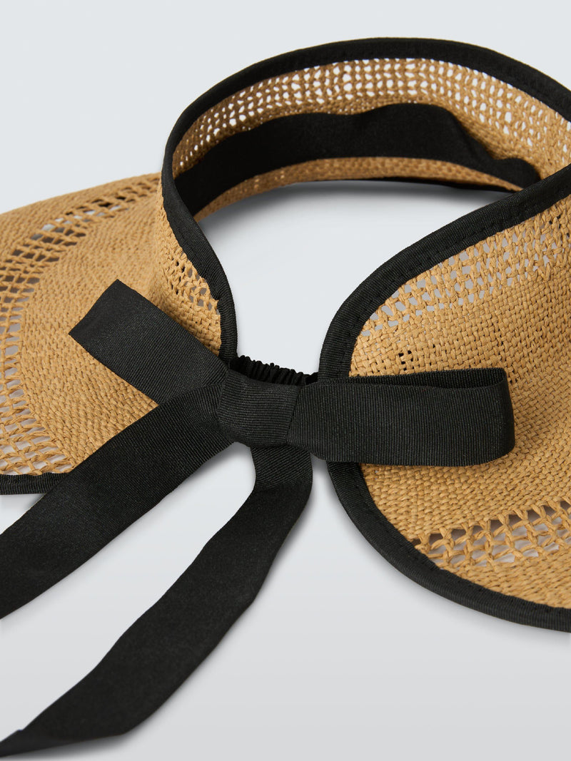 John Lewis wide brim visor made from natural fibres (British brand)