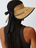 John Lewis wide brim visor made from natural fibres (British brand)