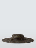 John Lewis weave brim sun hat black chocolate (British brand)