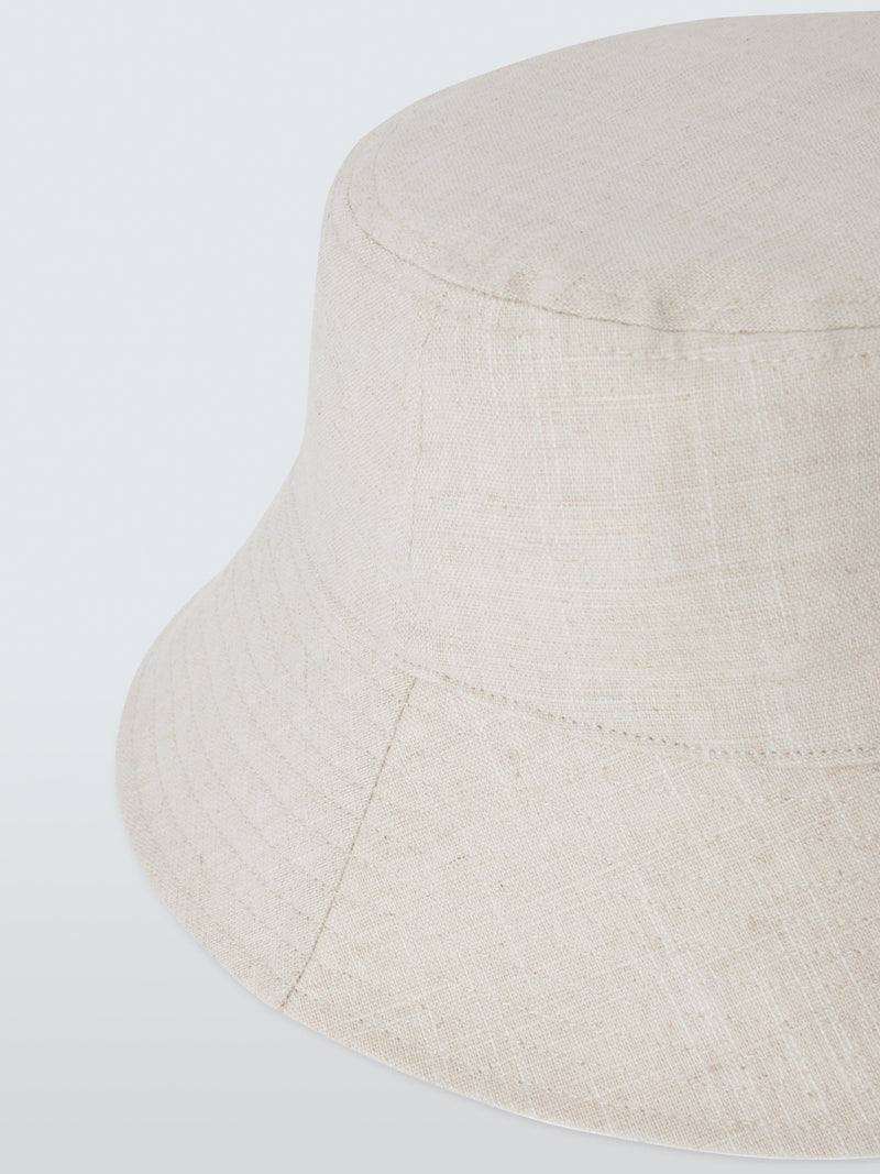 John Lewis natural reversible bucket hat, imported from the UK