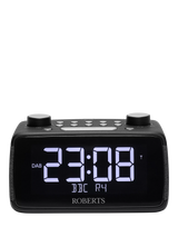 John Lewis Roberts Ortus 4 DAB/DAB+/FM Bluetooth Digital Alarm Clock Radio, Black- Buy online at McGrocer