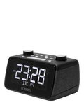 Roberts digital alarm clock radio black compact (British brand)