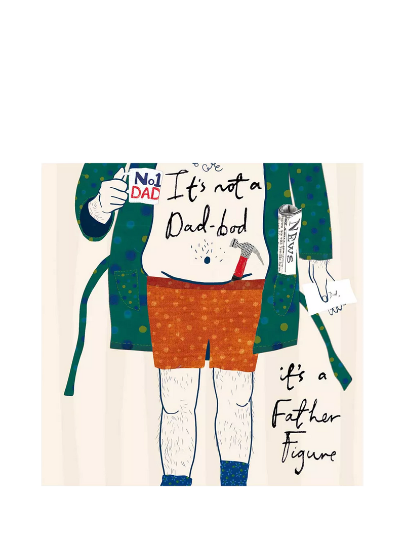 Woodmansterne Dad Bod Father's Day card (British brand)