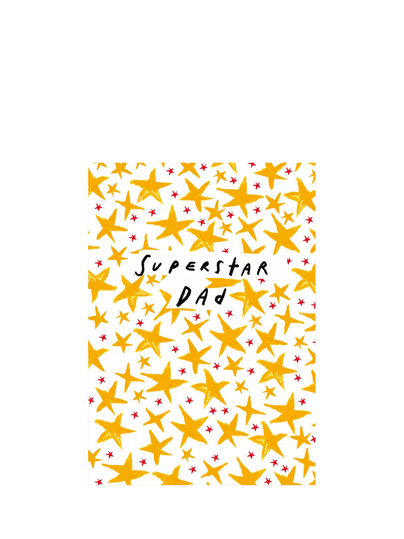 Woodmansterne Superstar Dad Father's Day card imported from the UK