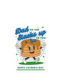 Art File Father's Day greeting card with pancake design, UK version