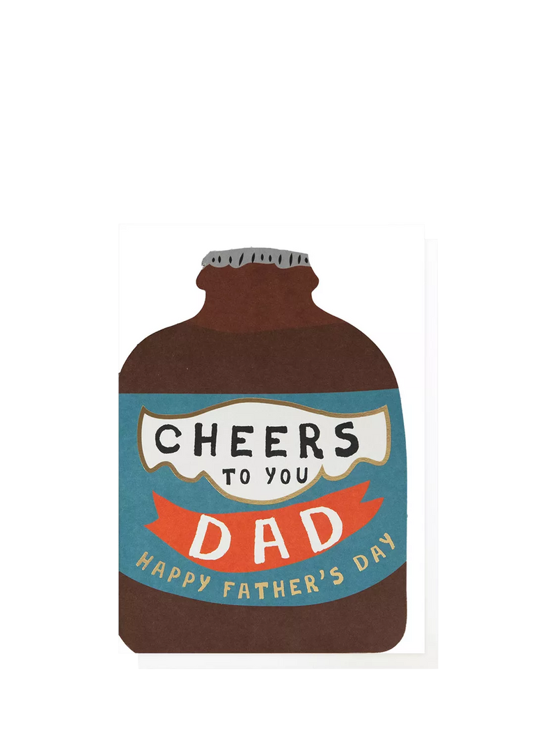 Caroline Gardner Dad Bottle Father's Day card 162x116mm - British product