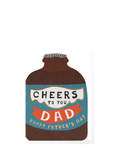 Caroline Gardner Dad Bottle Father's Day card 162x116mm - British product