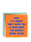 Eleanor Stuart Father's Day card blank inside, imported from the UK