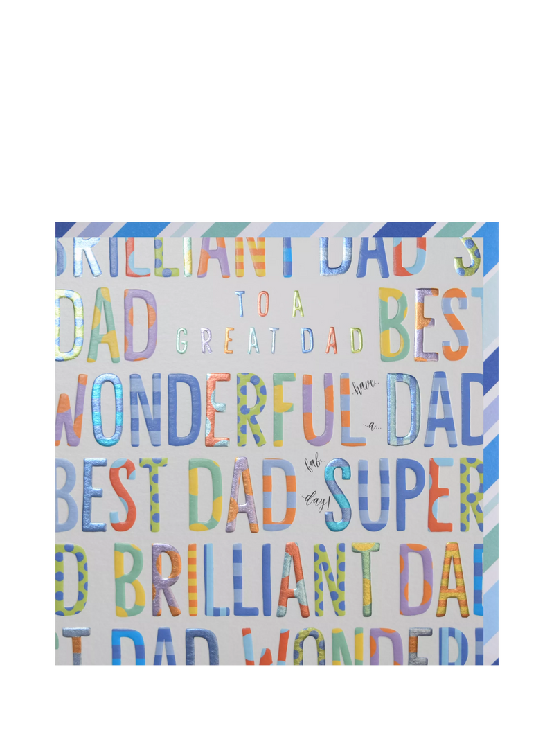 Wendy Jones Blackett Best Dad Ever Father's Day card, British product