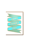 Nineteen Seventy Three Zig Zag Ribbon Father's Day card (British brand)