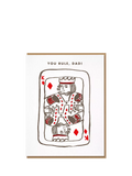 Nineteen Seventy Three King Of Diamonds card, imported from the UK