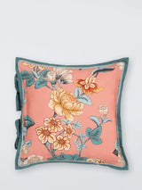 John Lewis John Lewis x Sanderson Boxwood Cushion Avocado/Pink Scatter Cushion 43cm x 43cm- Buy online at McGrocer