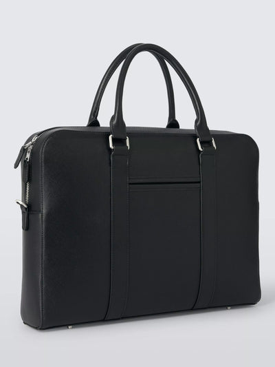 John Lewis John Lewis Zurich Zipped Briefcase, Black- Buy online at McGrocer