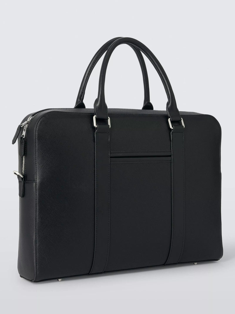 John Lewis Zurich Zipped Briefcase Black - British product