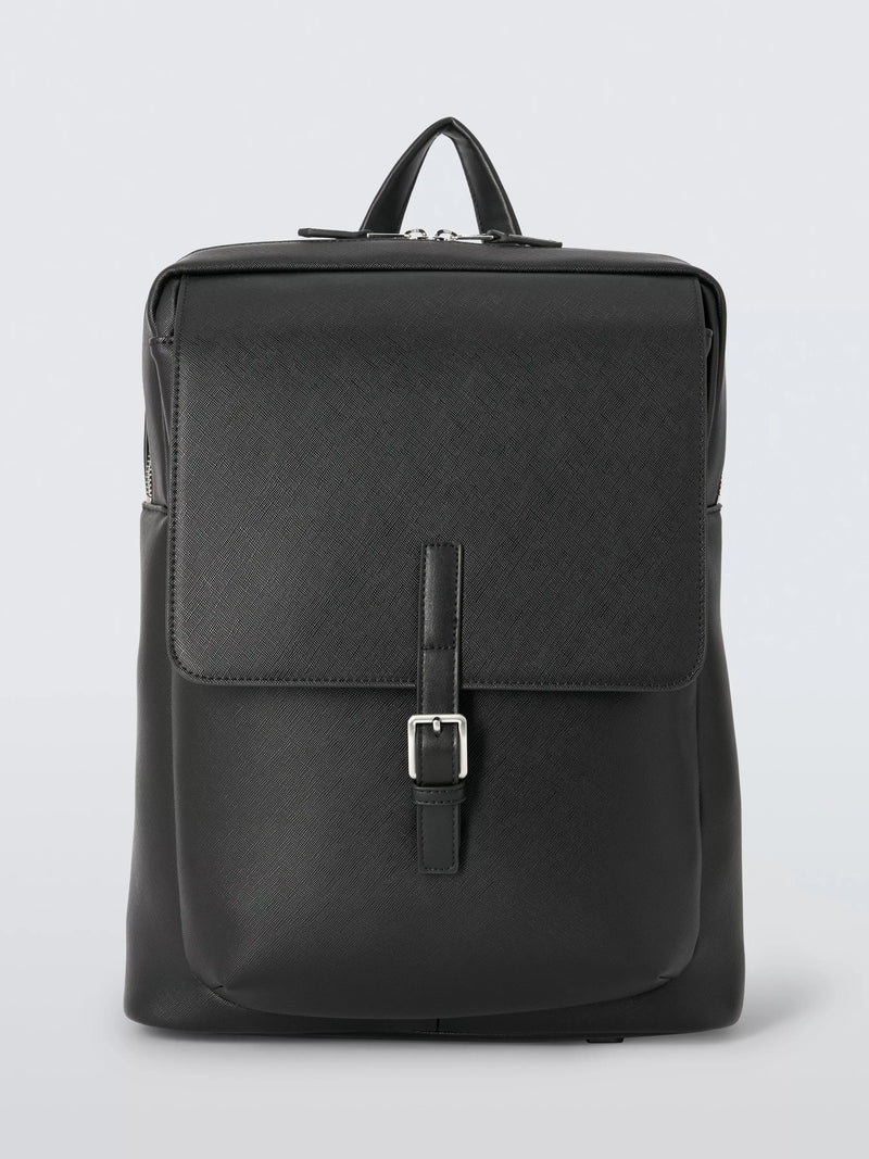 John Lewis Zurich zipped black backpack (British brand)