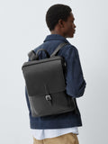 John Lewis Zurich zipped black backpack (British brand)