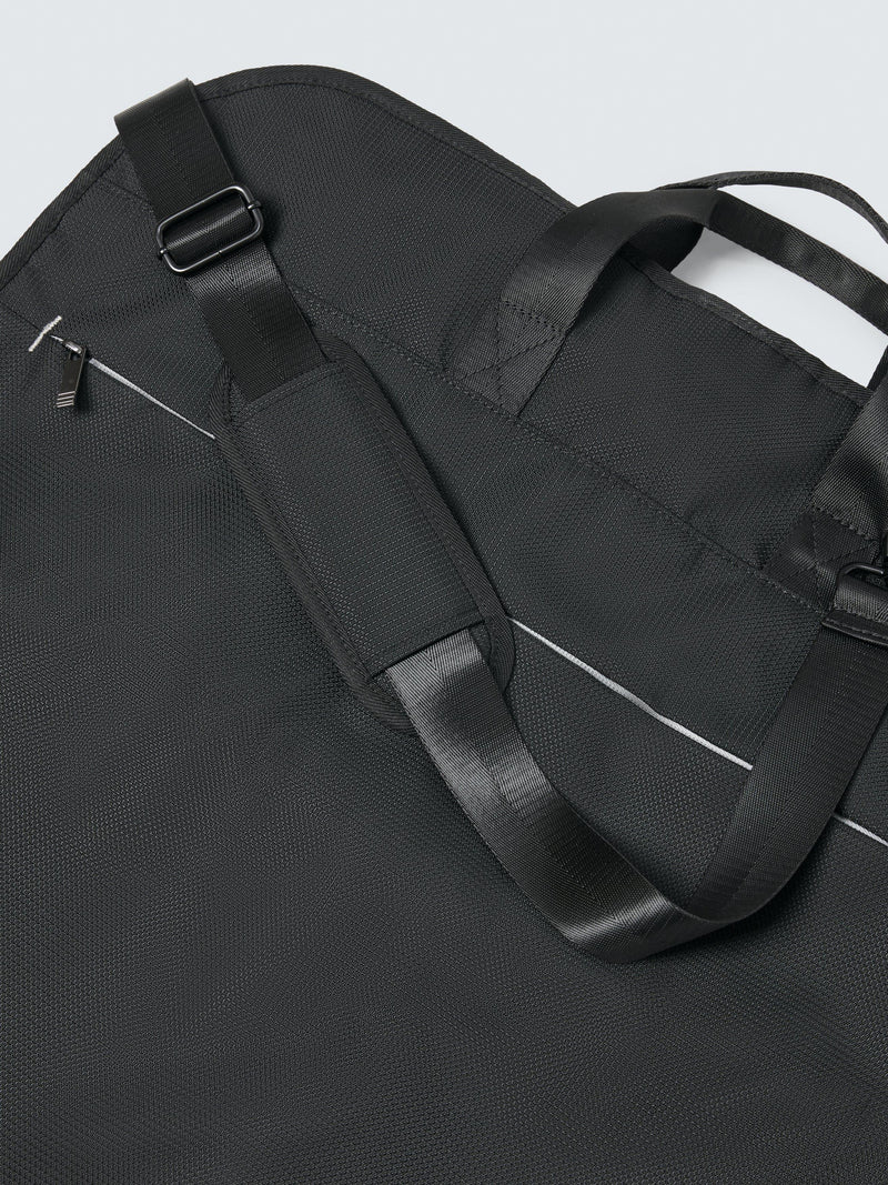 John Lewis Vienna zipped garment bag black 100% polyester (British brand)