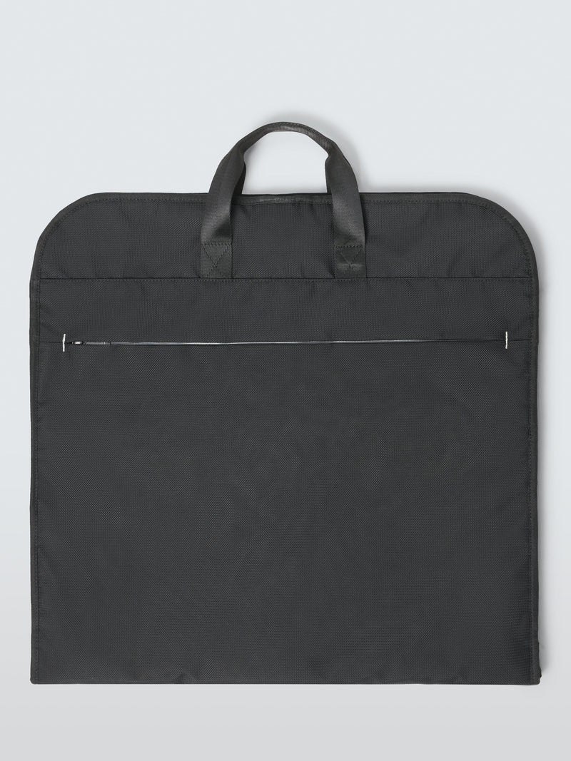 John Lewis Vienna zipped garment bag black 100% polyester (British brand)